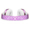 White Chevron Over Purple Grunge Surface Full-Body Skin Kit for the Beats by Dre Solo 3 Wireless Headphones