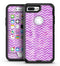 White Chevron Over Purple Grunge Surface - iPhone 7 Plus/8 Plus OtterBox Case & Skin Kits