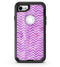 White Chevron Over Purple Grunge Surface - iPhone 7 or 8 OtterBox Case & Skin Kits