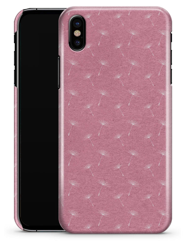 White Dandelions Over Pink - iPhone X Clipit Case
