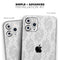 White Floral Lace - Skin-Kit compatible with the Apple iPhone 12, 12 Pro Max, 12 Mini, 11 Pro or 11 Pro Max (All iPhones Available)