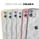 White Floral Lace - Skin-Kit compatible with the Apple iPhone 12, 12 Pro Max, 12 Mini, 11 Pro or 11 Pro Max (All iPhones Available)