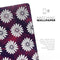 White Floral Pattern Over Red and Purple Grunge - Full Body Skin Decal for the Apple iPad Pro 12.9", 11", 10.5", 9.7", Air or Mini (All Models Available)