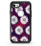 White Floral Pattern Over Red and Purple Grunge - iPhone 7 or 8 OtterBox Case & Skin Kits