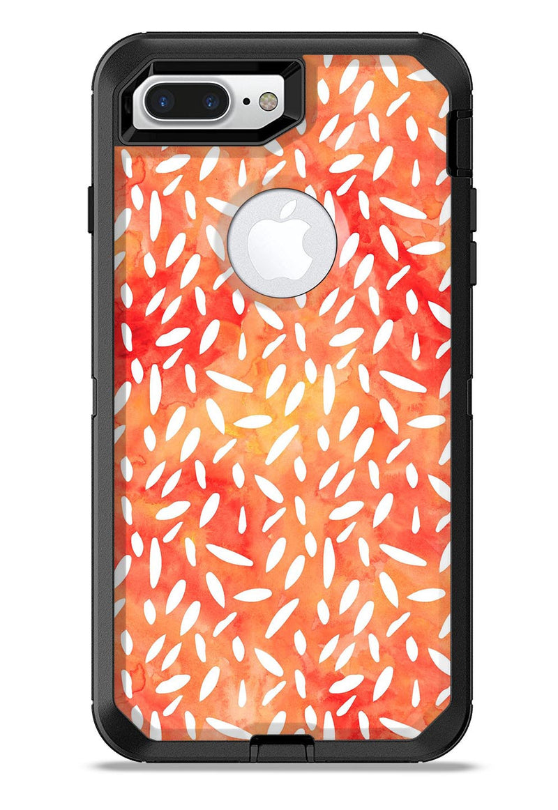 White Floral Pedals of the Suns Surface - iPhone 7 or 7 Plus Commuter Case Skin Kit