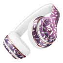 White Flower Pedals Over Purple Grunge Surface Full-Body Skin Kit for the Beats by Dre Solo 3 Wireless Headphones