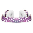 White Flower Pedals Over Purple Grunge Surface Full-Body Skin Kit for the Beats by Dre Solo 3 Wireless Headphones