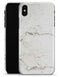 White Grungy Marble Surface - iPhone X Clipit Case