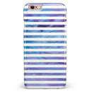 White Horizontal Stripes Over Purple and Blue Clouds iPhone 6/6s or 6/6s Plus INK-Fuzed Case