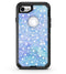 White Micro Dots Over Blue Watercolor Grunge - iPhone 7 or 8 OtterBox Case & Skin Kits