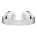 White Micro Polka Dots Over Gray Fabric Full-Body Skin Kit for the Beats by Dre Solo 3 Wireless Headphones