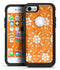 White Pedals Over Watercolored Shades of Orange - iPhone 7 or 8 OtterBox Case & Skin Kits