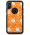 White Pedals Over Watercolored Shades of Orange - iPhone X OtterBox Case & Skin Kits