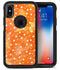 White Polka Dots Over Orange Watercolor Grunge - iPhone X OtterBox Case & Skin Kits