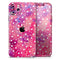 White Polka Dots Over Pink Watercolor Grunge - Skin-Kit compatible with the Apple iPhone 12, 12 Pro Max, 12 Mini, 11 Pro or 11 Pro Max (All iPhones Available)