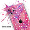 White Polka Dots Over Pink Watercolor Grunge - Skin-Kit compatible with the Apple iPhone 12, 12 Pro Max, 12 Mini, 11 Pro or 11 Pro Max (All iPhones Available)