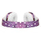 White Polka Dots Over Purple Pink Paint Mix Full-Body Skin Kit for the Beats by Dre Solo 3 Wireless Headphones