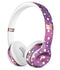 White Polka Dots Over Purple Pink Paint Mix Full-Body Skin Kit for the Beats by Dre Solo 3 Wireless Headphones