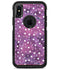 White Polka Dots Over Purple Pink Paint Mix - iPhone X OtterBox Case & Skin Kits
