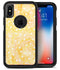 White Polka Dots Over Yello Orange Grunge - iPhone X OtterBox Case & Skin Kits