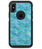 White Polka Dots over Blue Watercolor V2 - iPhone X OtterBox Case & Skin Kits