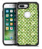White Polka Dots over Green Watercolor - iPhone 7 Plus/8 Plus OtterBox Case & Skin Kits