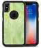 White Polka Dots over Green Watercolor V2 - iPhone X OtterBox Case & Skin Kits