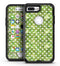 White Polka Dots over Green Watercolor - iPhone 7 Plus/8 Plus OtterBox Case & Skin Kits