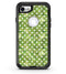 White Polka Dots over Green Watercolor - iPhone 7 or 8 OtterBox Case & Skin Kits
