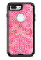 White Polka Dots over Pink Watercolor V2 - iPhone 7 or 7 Plus Commuter Case Skin Kit
