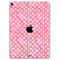 White Polka Dots Over Pink Watercolor Grunge - Full Body Skin Decal for the Apple iPad Pro 12.9", 11", 10.5", 9.7", Air or Mini (All Models Available)