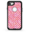 White Polka Dots over Pink Watercolor - iPhone 7 or 8 OtterBox Case & Skin Kits