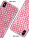 White Polka Dots over Pink Watercolor - iPhone X Clipit Case