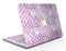 White Polka Dots over Purple Watercolor - MacBook Air Skin Kit