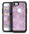 White Polka Dots over Purple Watercolor - iPhone 7 or 8 OtterBox Case & Skin Kits