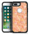 White Polka Dots over Red-Orange Watercolor V2 - iPhone 7 Plus/8 Plus OtterBox Case & Skin Kits