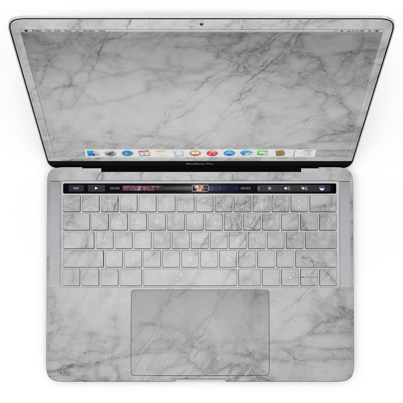MacBook Pro with Touch Bar Skin Kit - White_Scratched_Marble-MacBook_13_Touch_V4.jpg?