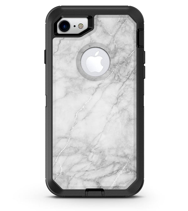 White Scratched Marble - iPhone 7 or 8 OtterBox Case & Skin Kits