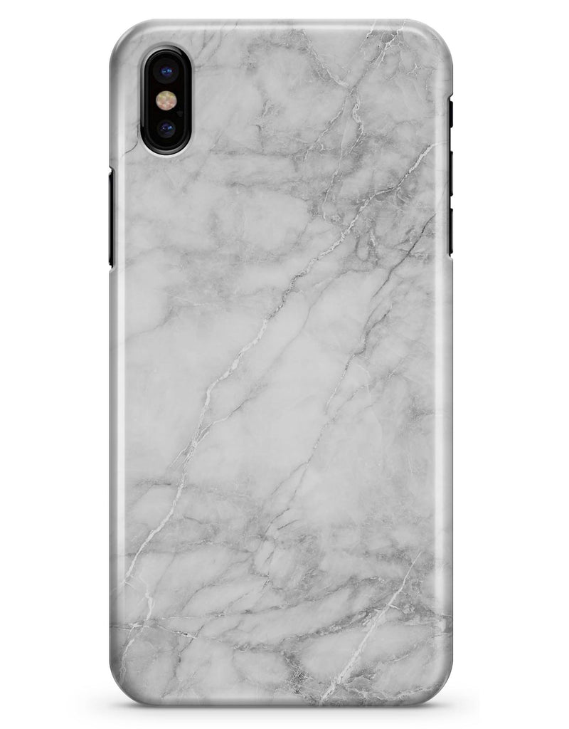 White Scratched Marble - iPhone X Clipit Case