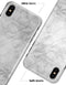 White Scratched Marble - iPhone X Clipit Case