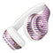 White Slanted Lines Over Pink Fumes Full-Body Skin Kit for the Beats by Dre Solo 3 Wireless Headphones