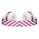 White Slanted Lines Over Pink and Purple Grunge Surface Full-Body Skin Kit for the Beats by Dre Solo 3 Wireless Headphones