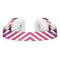 White Slanted Lines Over Pink and Purple Grunge Surface Full-Body Skin Kit for the Beats by Dre Solo 3 Wireless Headphones