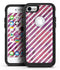 White Slanted Lines Over Pink and Purple Grunge Surface - iPhone 7 or 8 OtterBox Case & Skin Kits
