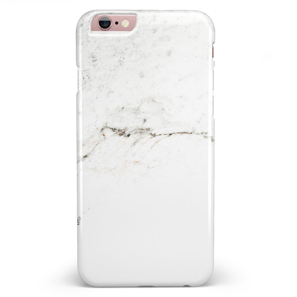 White Slight Grunge Marble Surface iPhone 6/6s or 6/6s Plus INK-Fuzed Case