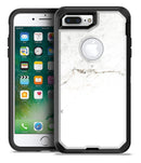 White Slight Grunge Marble Surface - iPhone 7 or 7 Plus Commuter Case Skin Kit