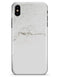 White Slight Grunge Marble Surface - iPhone X Clipit Case