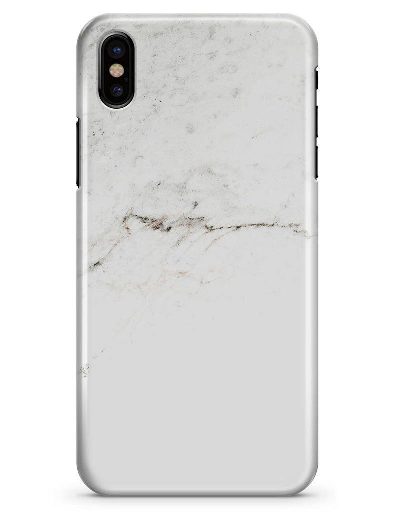 White Slight Grunge Marble Surface - iPhone X Clipit Case