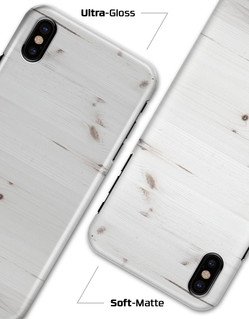 White Vertical Wood Planks  - iPhone X Clipit Case