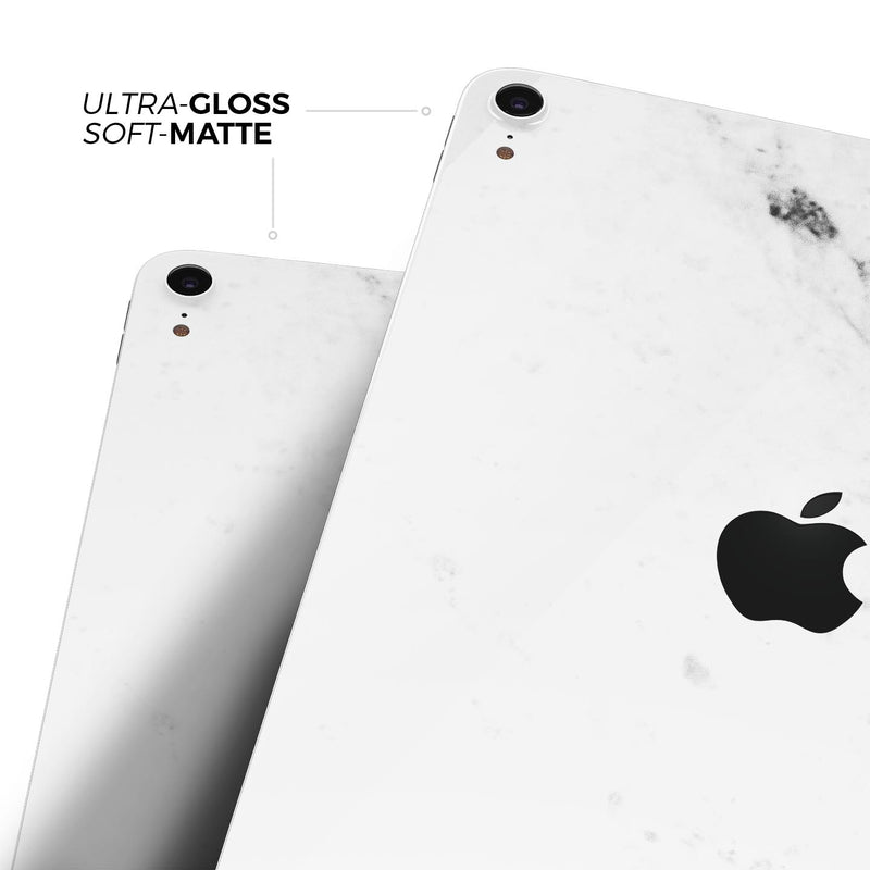 White and Black Marble Surface - Full Body Skin Decal for the Apple iPad Pro 12.9", 11", 10.5", 9.7", Air or Mini (All Models Available)
